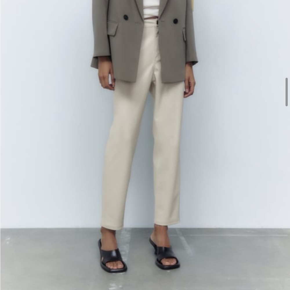 Zara leather pants